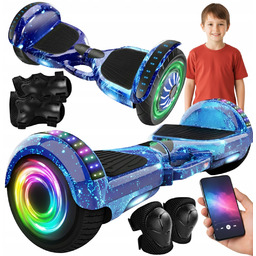 Hoverboard Deskorolka Elektryczna 10" Cala Głosnik Bluetooth Ochraniacze