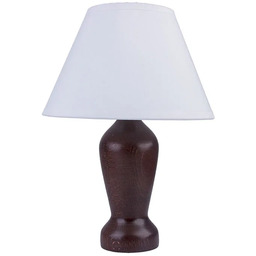 Lumes Klasyczna lampka nocna z abażurem wenge -