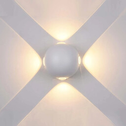 Kinkiet LED biały metalowy 10cm PL-307W z serii