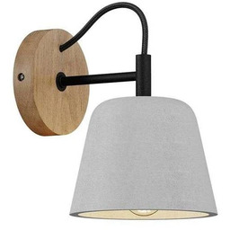 Lampa Ścienne Lucande, Kalinda, ściemnialny, szary, salon, beton,