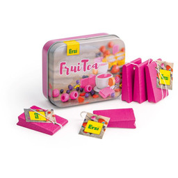 Drewniane saszetki owocowej herbaty dla dzieci do zabawy