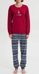 Piżama damska VAMP 19470 czerwona