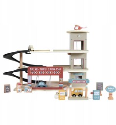 Little Dutch: drewniany garaż wielopoziomowy