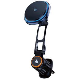 Uchwyt samochodowy z ładowarką indukcyjną do telefonu wentylatorem