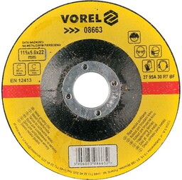 Vorel Tarcza do szlifowania metalu 115x6x22 08663