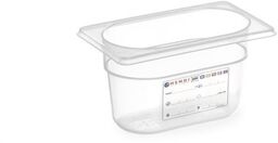 POJEMNIK Z POLIPROPYLENU GN 1/9 HACCP 0,6L 176x108x65