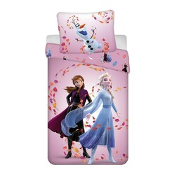 Jerry Fabrics Pościel bawełniana 140x200 Frozen Kraina Lodu