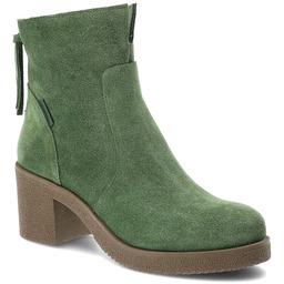 Zielone Botki Nessi Modne Obuwie Damskie