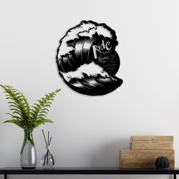 Stylowe, czarne dekoracyjne akcesoria ścienne, 50 x 57