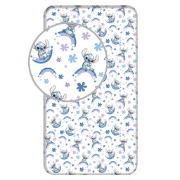 Jerry Fabrics Prześcieradło bawełniane z gumką 90x200 Lilo
