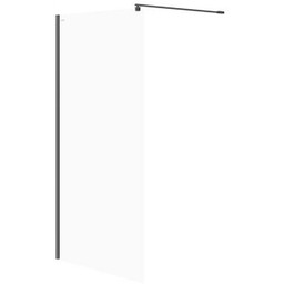 CERSANIT Kabina prysznicowa WALK-IN MILLE czarna 100x200 szkło