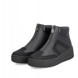 RIEKER botki damskie N2551-00, platforma, rozmiar 42,