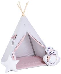 Namiot tipi dla dzieci, bawełna, okienko, sowa, cukrowy