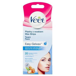 VEET_Easy-Gelwax plastry z woskiem do depilacji twarzy 20szt
