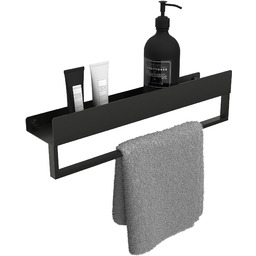 Rea Półka łazienkowa wannowa SF01 45cm czarny mat