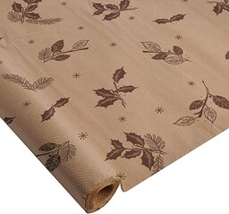 Homéa, 1,18 x 5M Naturalny Dekorowany Papier Kraft