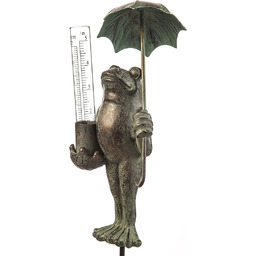 Evergreen Garden Żaba, dekoracyjny miernik deszczu