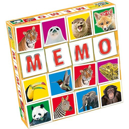 Wildlife Memo Game 41441 Tactic Memo Wildlife, Multicolor