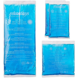 Relaxdays Podkładki chłodzące, zestaw 4 sztuk, 3 rozmiary,