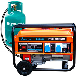 Agregat prądotwórczy hybrydowy, Extralink EGH-3000, 3kW 1F