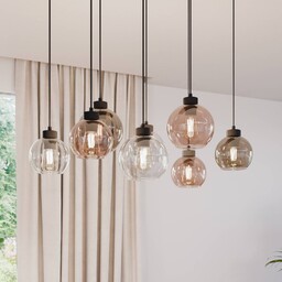 Lampa wisząca szklana Cubus TK Lighting, możliwość ściemniania,