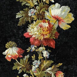 Samoprzylepna tapeta z kwiatami w stylu vintage