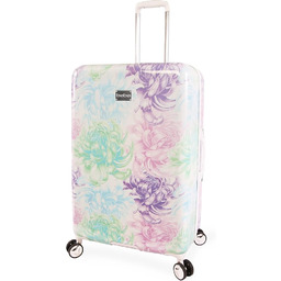 Bebe Walizka damska Hardside Spinner, fioletowy kwiatowy, zameldowanie
