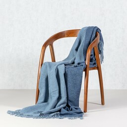 Pled Merinos 140x200cm melange blue, 140 x 200