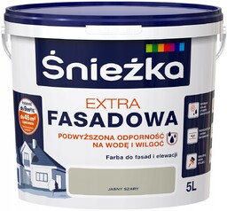 Farba Śnieżka ExTRA Fasadowa Jasny Szary 5L