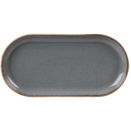 PÓŁMISEK OWALNY STONE 320x200 mm SZARY