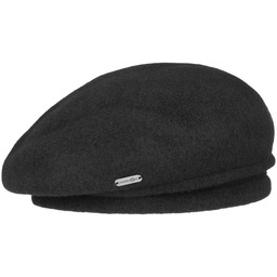 Beret Baskijski z Sukna Wełnianego by McBURN, czarny,