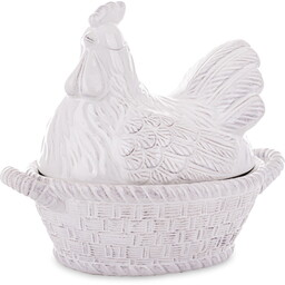 Figurka wielkanocna pojemnik ceramiczny kura 24x27,5x16,5 177078