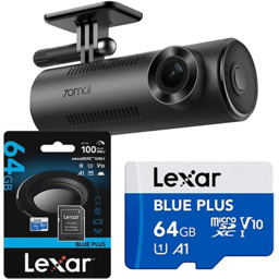 Wideorejestrator 70MAI M310 + karta Lexar 64Gb Czarny
