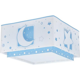 Dziecięca lampa sufitowa Dalber Moonlight Moon and Blue