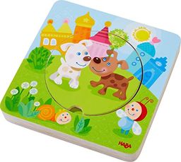 HABA 303536 - Drewniane puzzle kolorowe dla dzieci