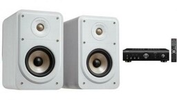 DENON PAM-600NE + POLK AUDIO ES20 białe
