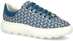 Lekkie sneakersy damskie - GEOX D.SPHERICA D55TCD NIEBIESKIE