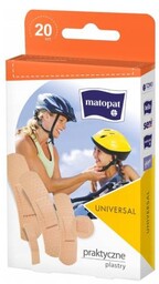 MATOPAT UNIVERSAL Uniwersalne plastry z opatrunkiem, 20szt.