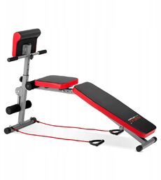 ławka do ćwiczeń łamana Neo-Sport + ekspander +