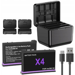 Bateria Insta 360 X4 2500MAH Ładowanie Type-c 500