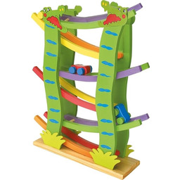 small foot tor wyścigowy krokodyl z drewna, tor