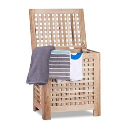 Relaxdays kwadratowy kosz na pranie, worek do wyjęcia,