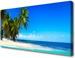 Obraz na Płótnie Palma Drzewo Morze Krajobraz