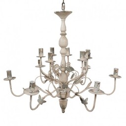 Żyrandol w Stylu Prowansalskim Metalowy A Clayre &