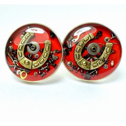 Pakamera SPINKI - Podkowa (Red) - Spinki