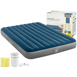 Materac Dmuchany Dwuosobowy 152x203x25 Intex 64189 z Pompką