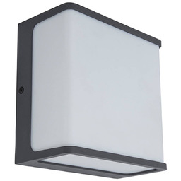 LUTEC Kinkiet zewnętrzny LED Doblo, aluminiowy / szary