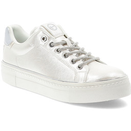 Tamaris Srebrne Sneakersy Modne Obuwie Damskie