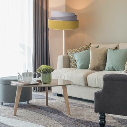 Duolla Lampa podłogowa Pastell Trio żółta/szara