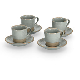 Zeller Zestaw kamionkowych filiżanek do espresso, 60 ml